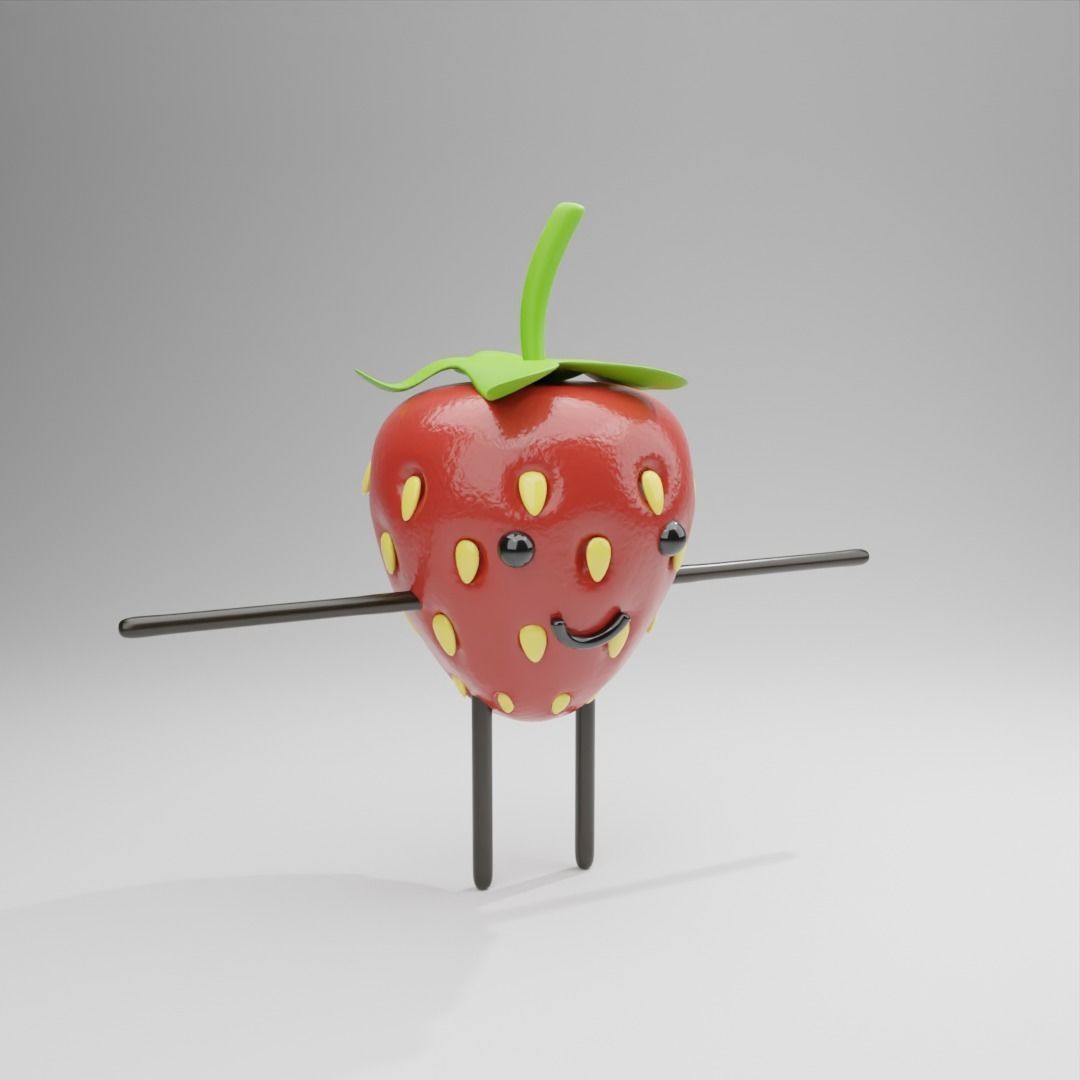 Fruit characters 3D model_10