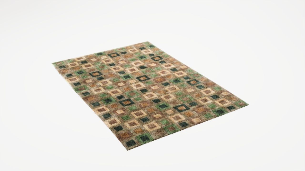 CARPET WOOL INTERIOR MODEL  Low-poly 3D model_1
