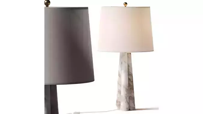 Garnet Hill Alabaster Tall Table Lamp