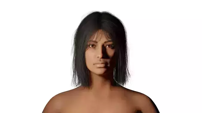 Preeta Indian Blender Realistic Female Character 3D model