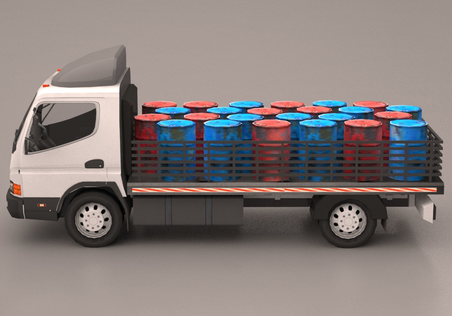 Truck Pack Low-poly 3D model_35