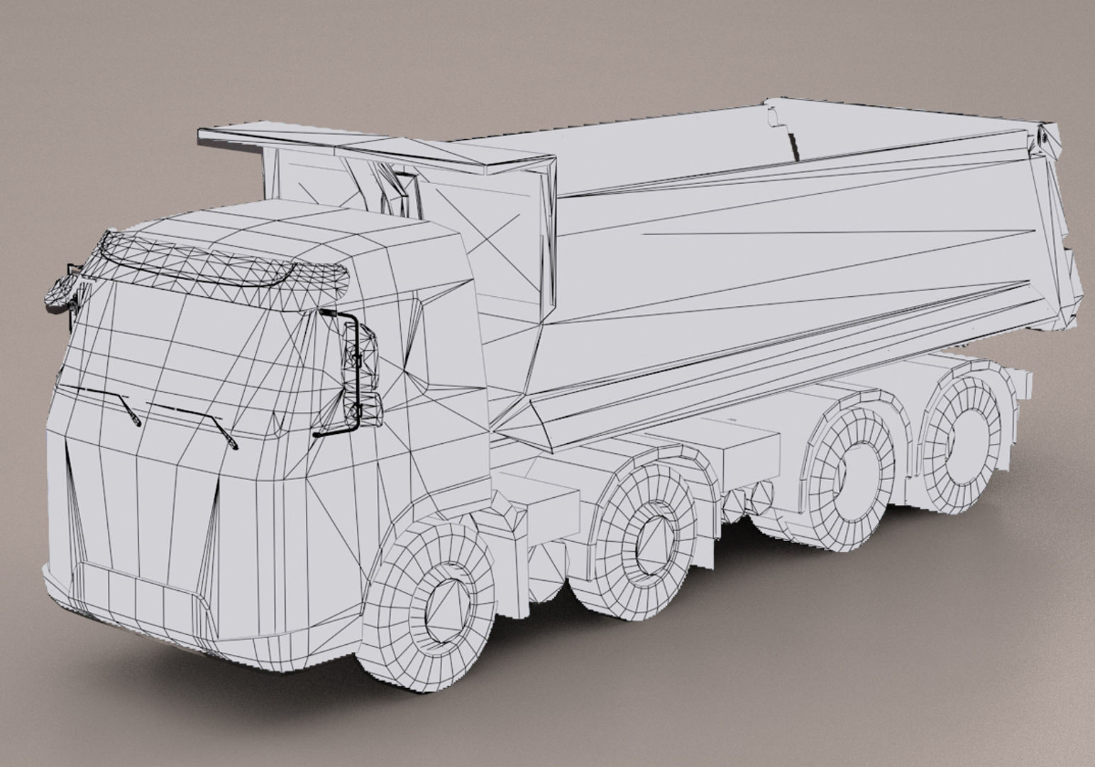 Truck Pack Low-poly 3D model_40