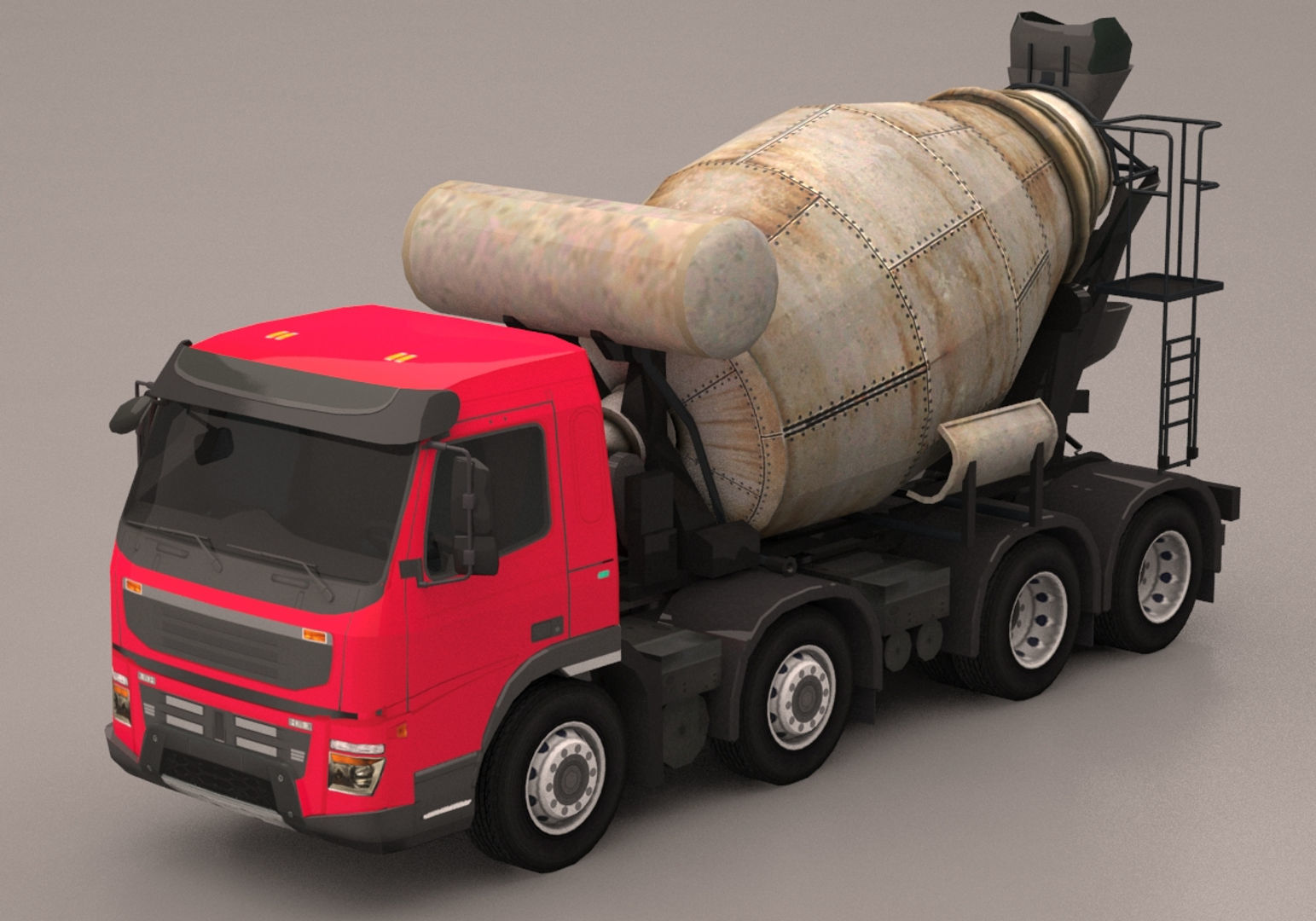 Truck Pack Low-poly 3D model_41