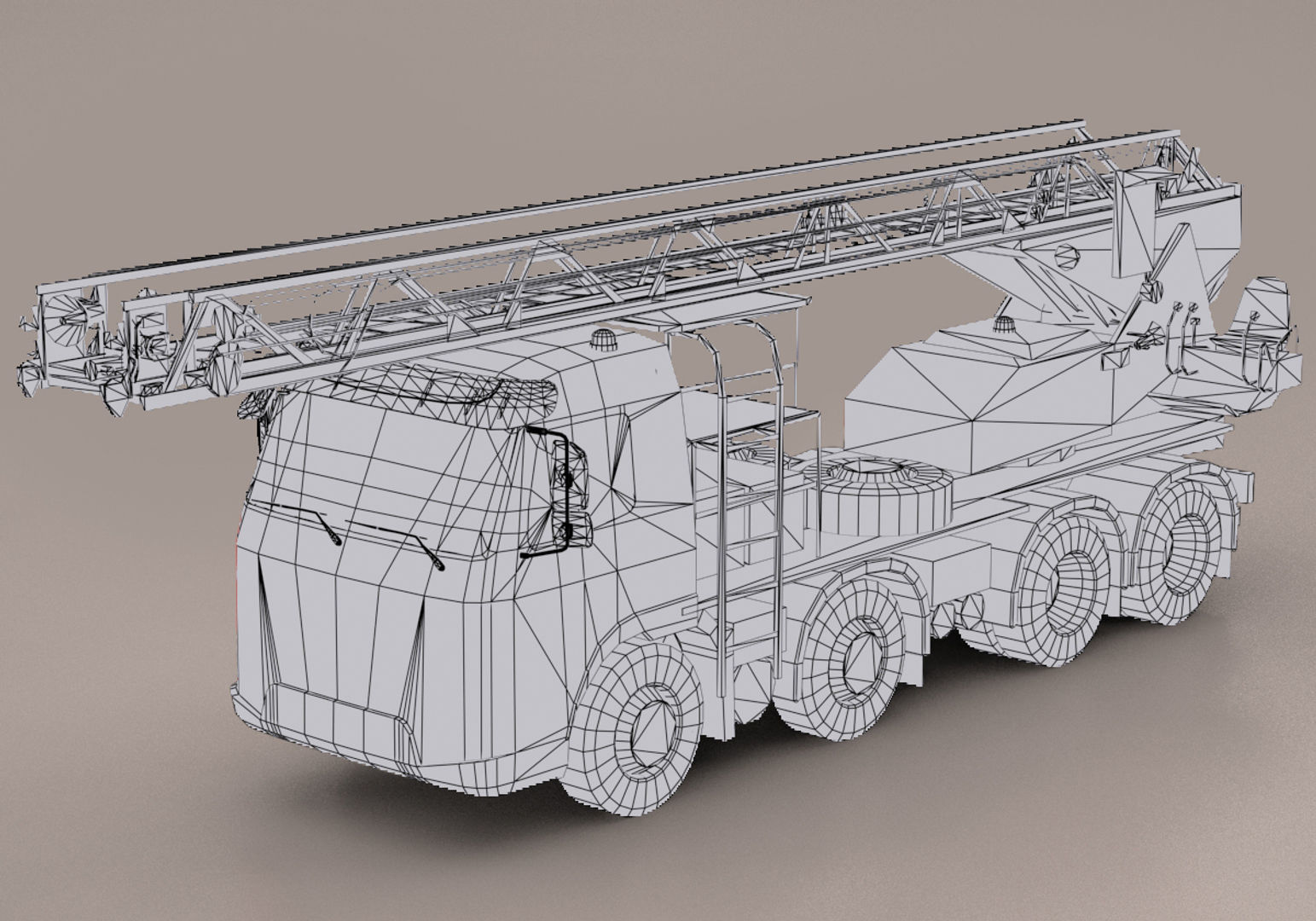 Truck Pack Low-poly 3D model_52