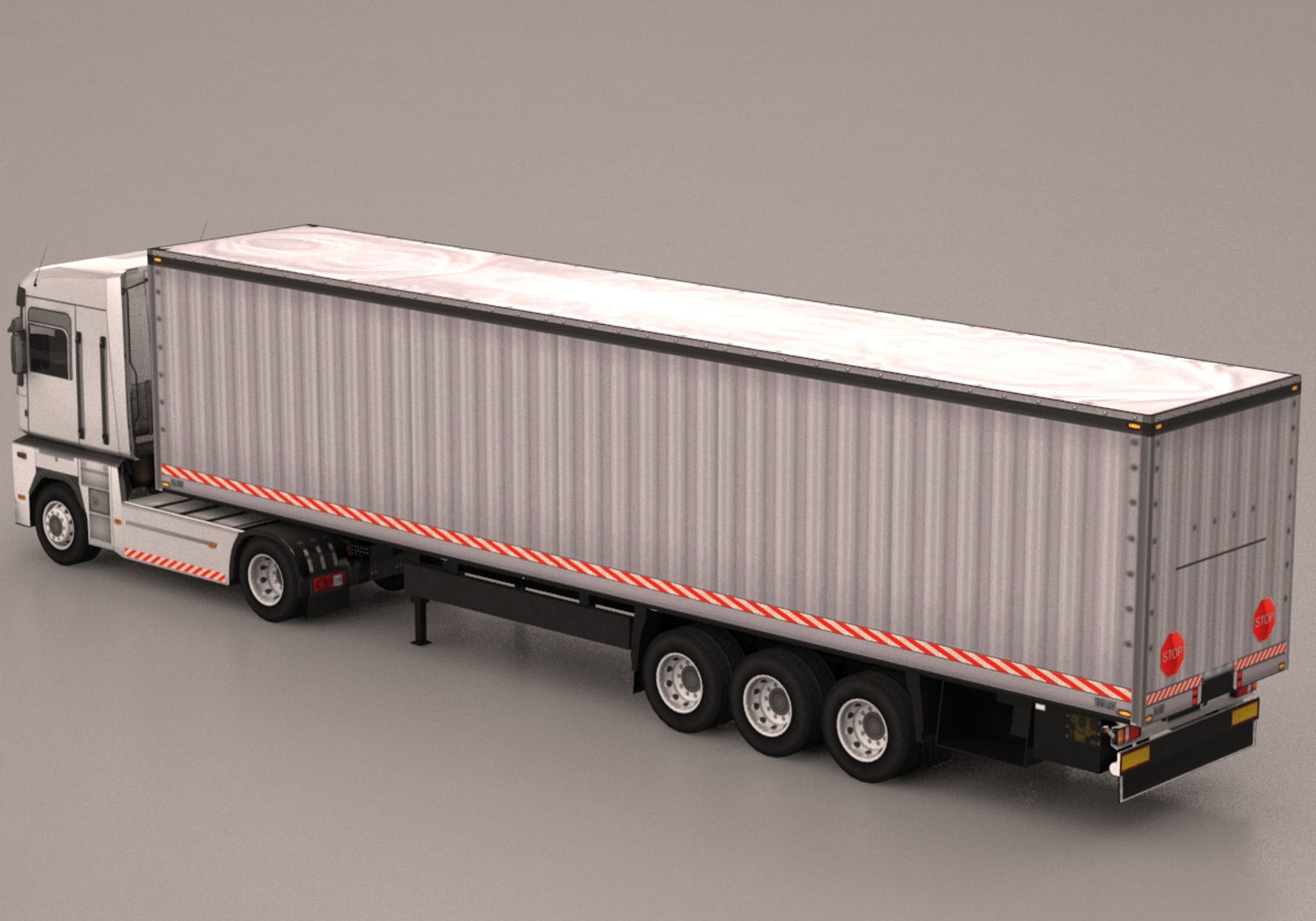 Truck Pack Low-poly 3D model_54