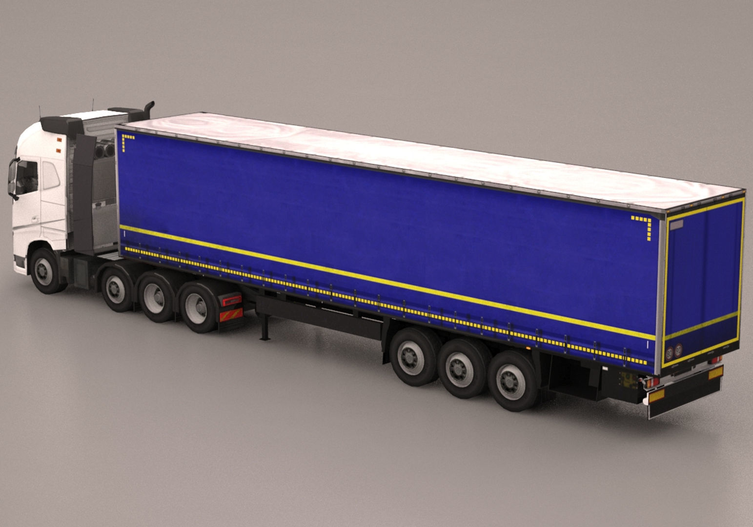 Truck Pack Low-poly 3D model_18