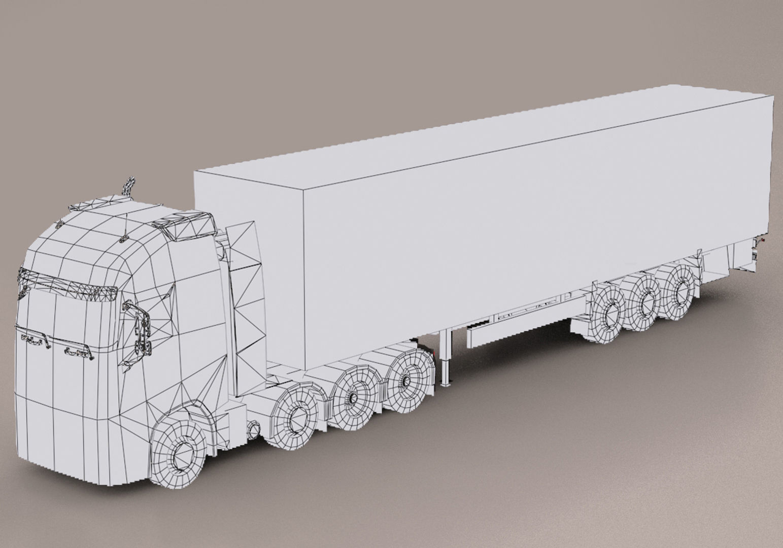 Truck Pack Low-poly 3D model_20