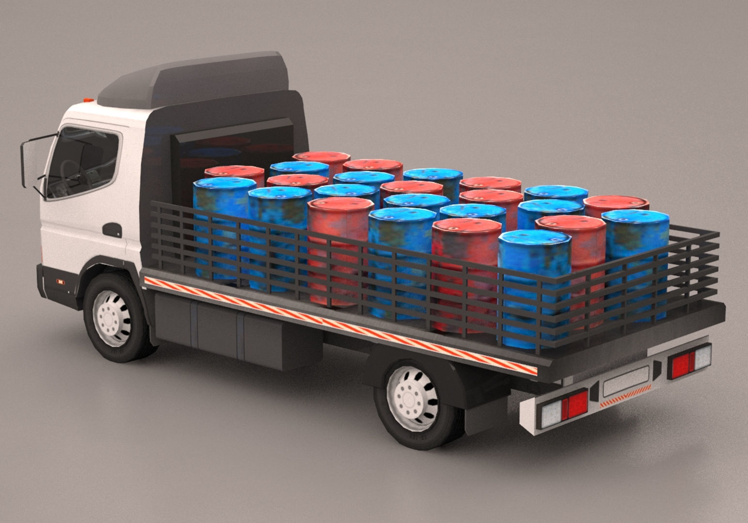 Truck Pack Low-poly 3D model_34