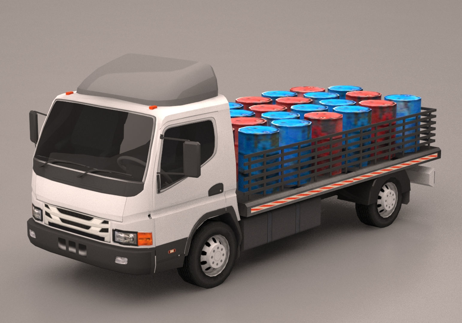Truck Pack Low-poly 3D model_33