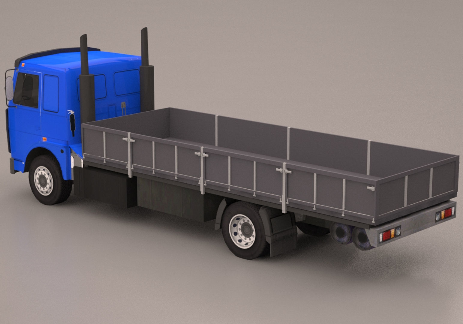 Truck Pack Low-poly 3D model_58