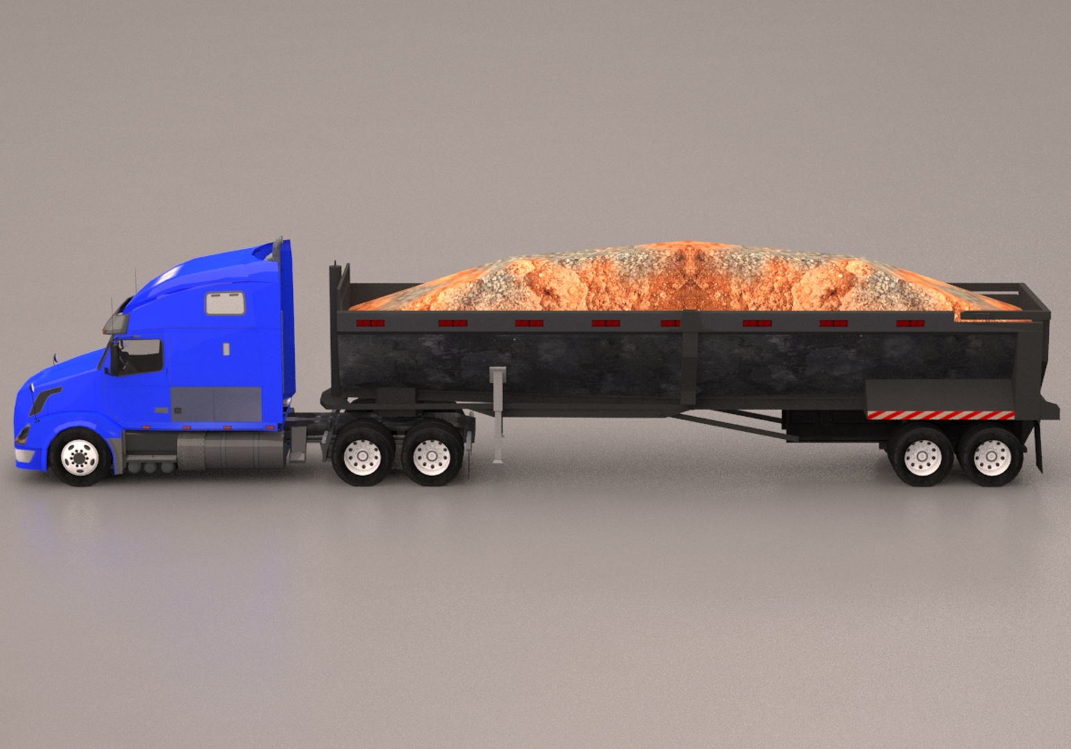 Truck Pack Low-poly 3D model_7