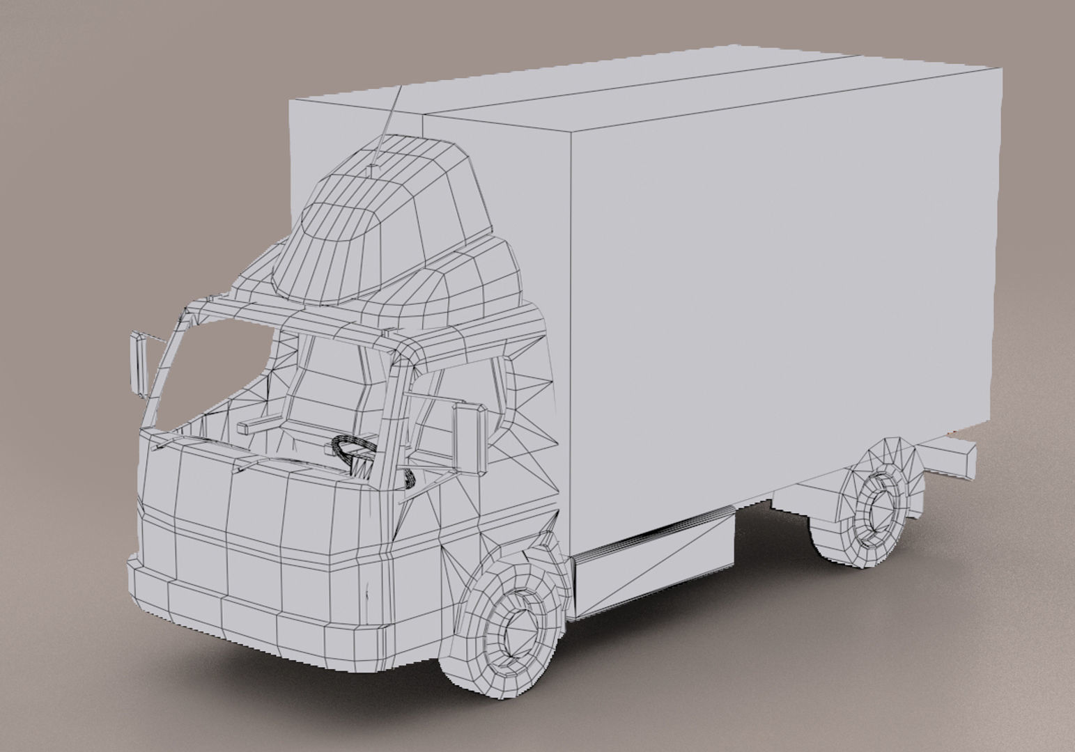 Truck Pack Low-poly 3D model_32