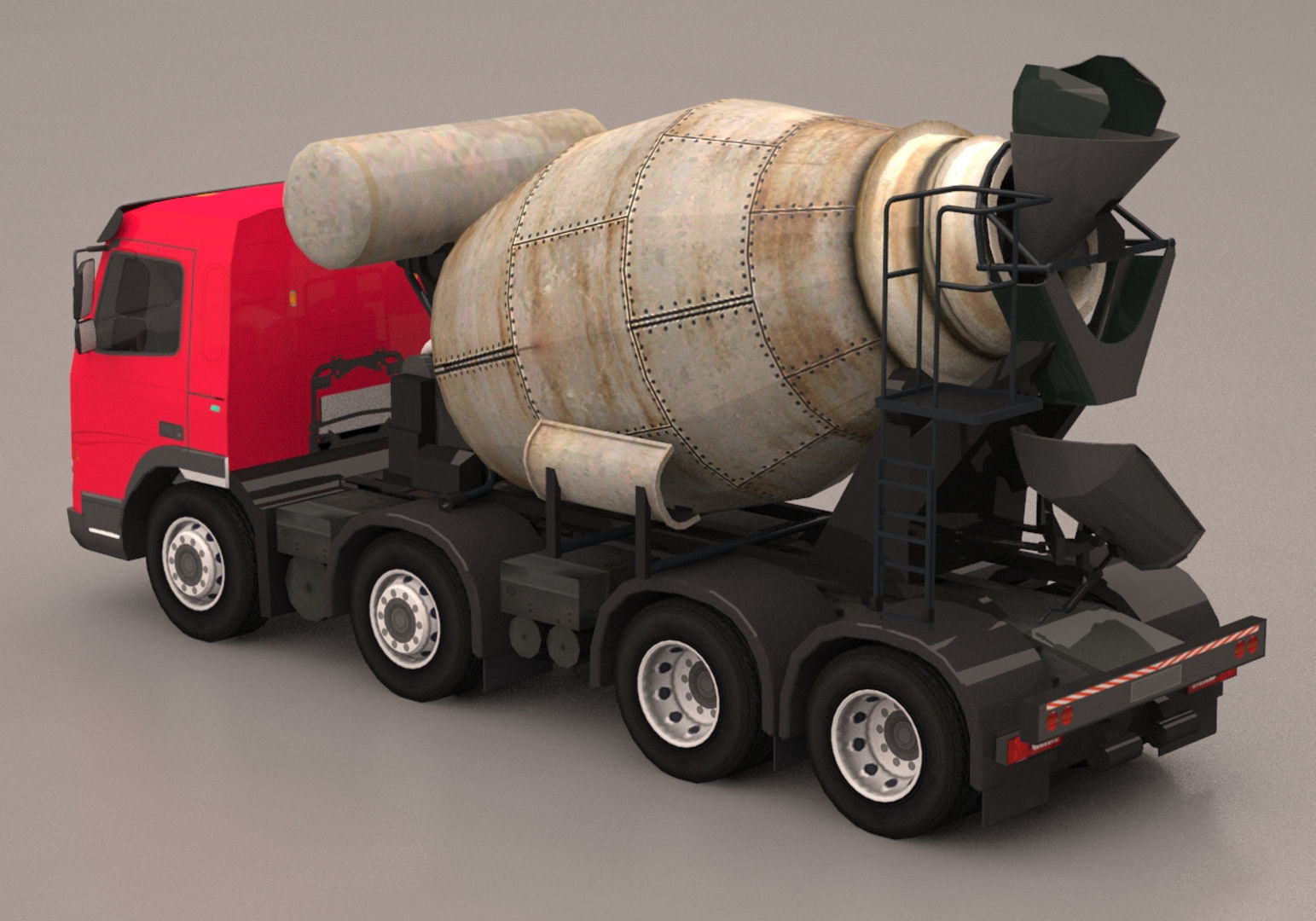 Truck Pack Low-poly 3D model_42