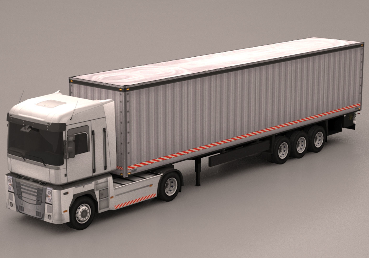 Truck Pack Low-poly 3D model_53