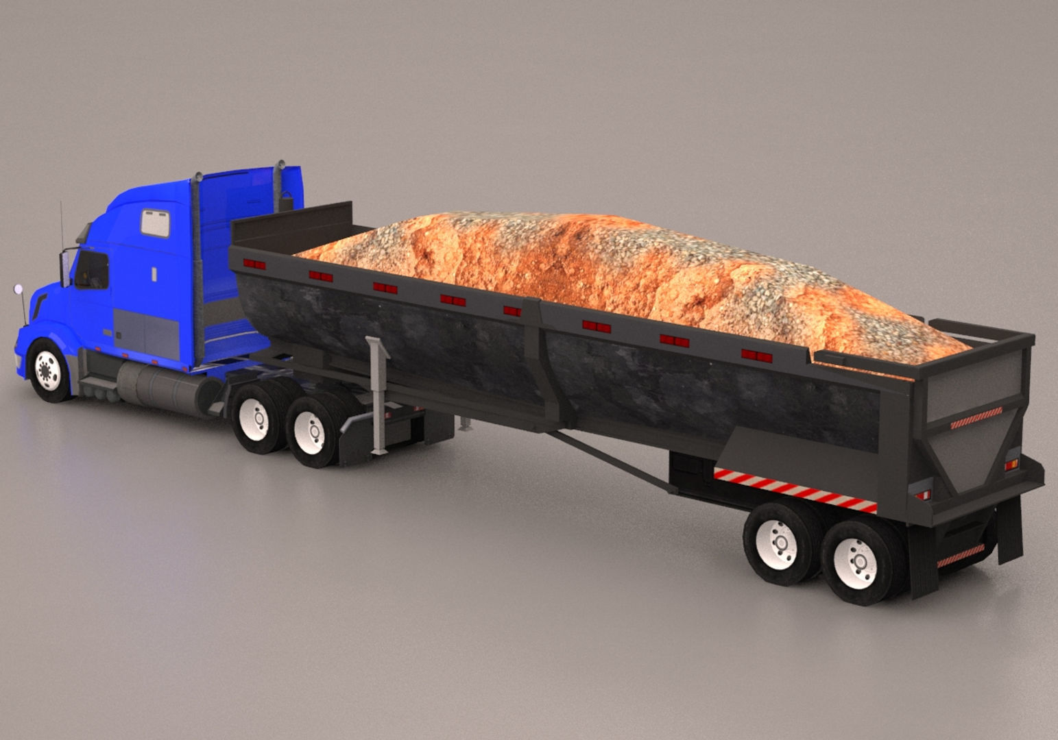 Truck Pack Low-poly 3D model_6