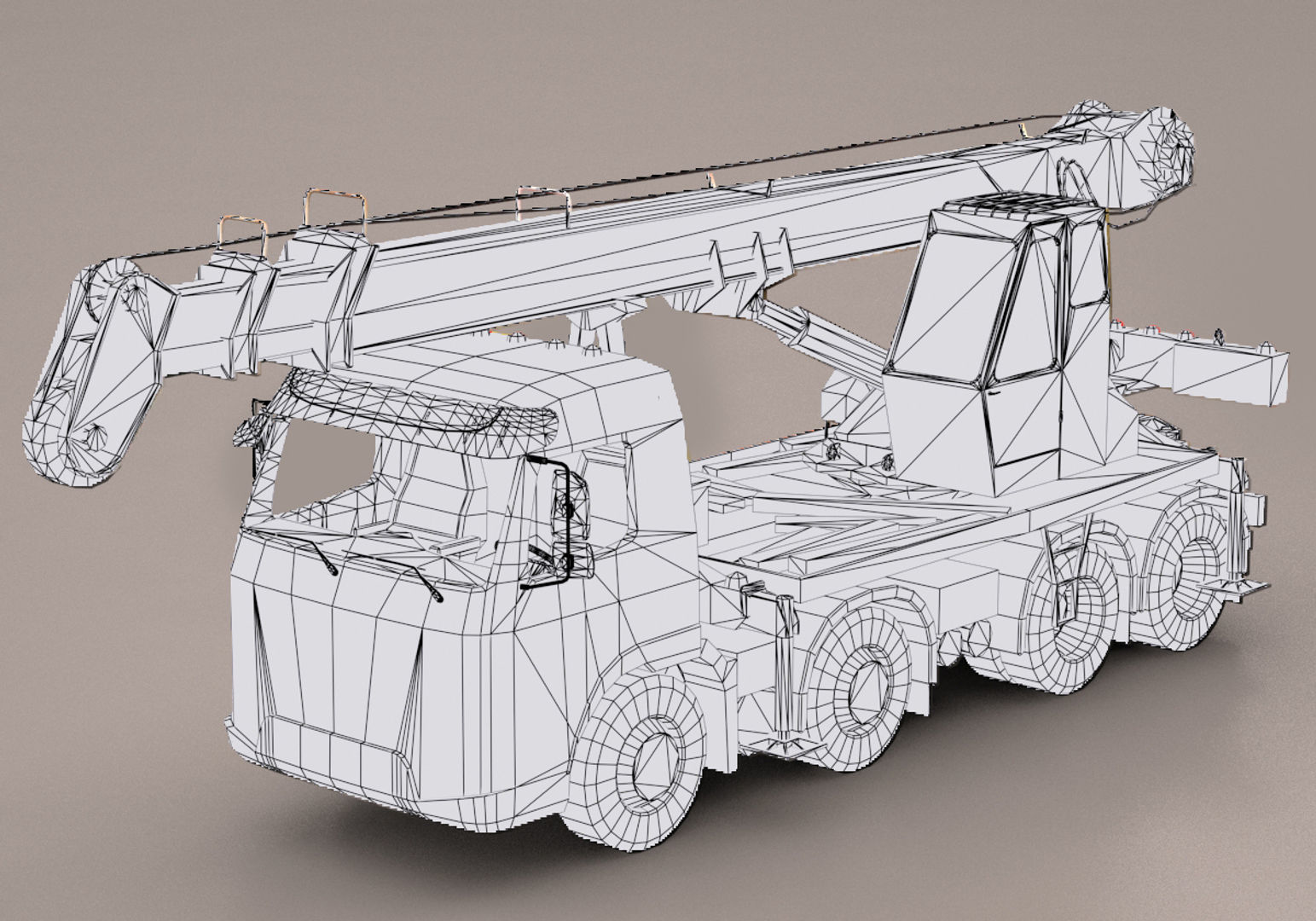 Truck Pack Low-poly 3D model_48