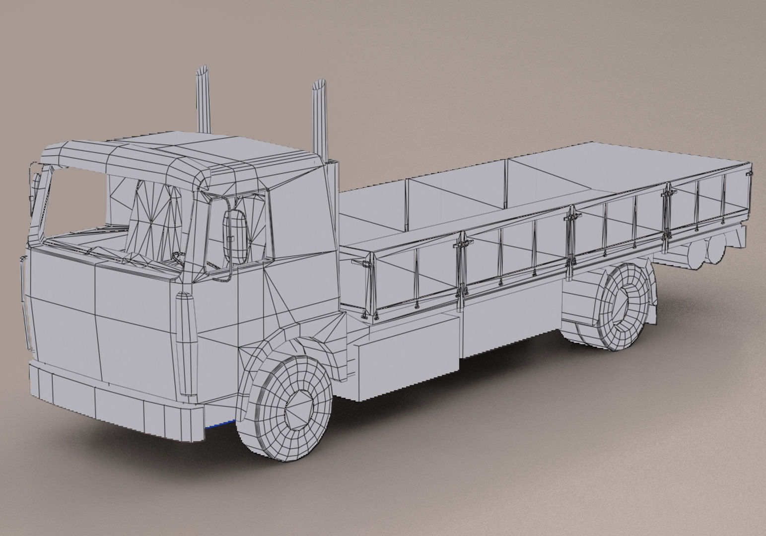 Truck Pack Low-poly 3D model_60