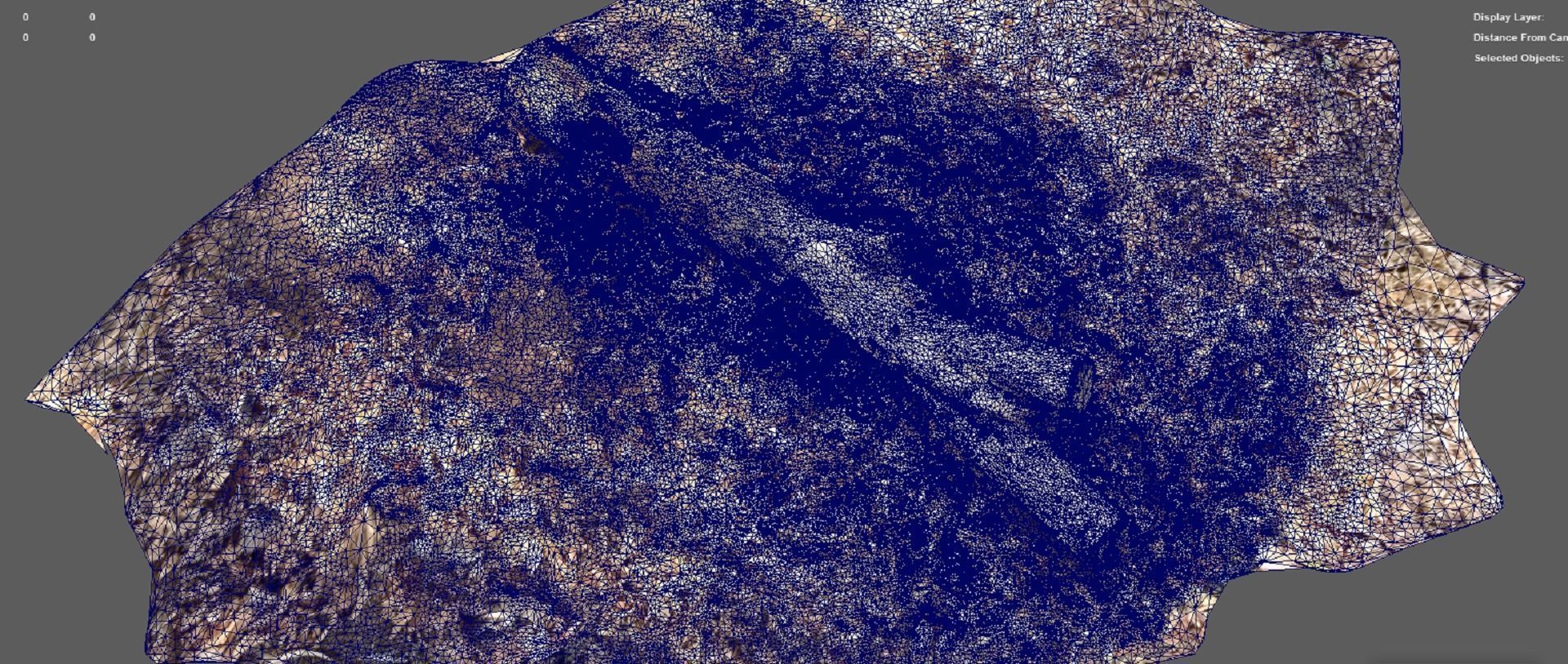 A beautiful tree log surrounded by dried leaves 3D model_5