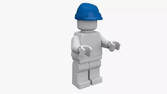 Lego Detailed 3D Scan Hat and Minifigure