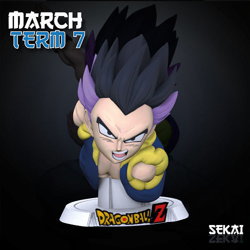 Gotenks Bust - Tested and Ready for 3D printing 3D print model