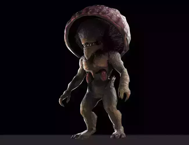 monster mushroom Low-poly 3D model