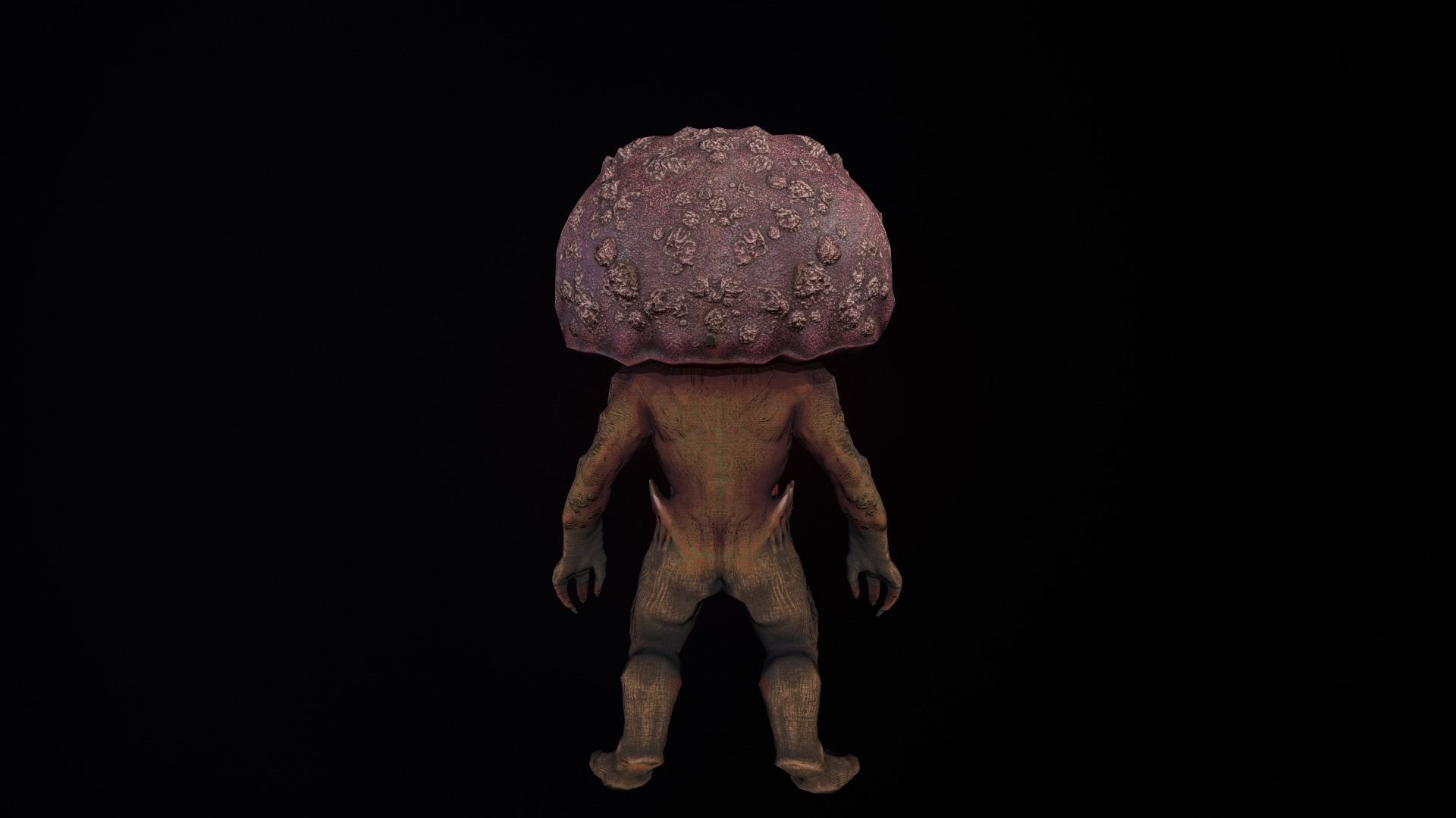 monster mushroom Low-poly 3D model_5