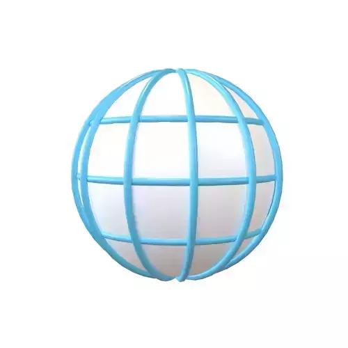 Globe with Meridians v1 001