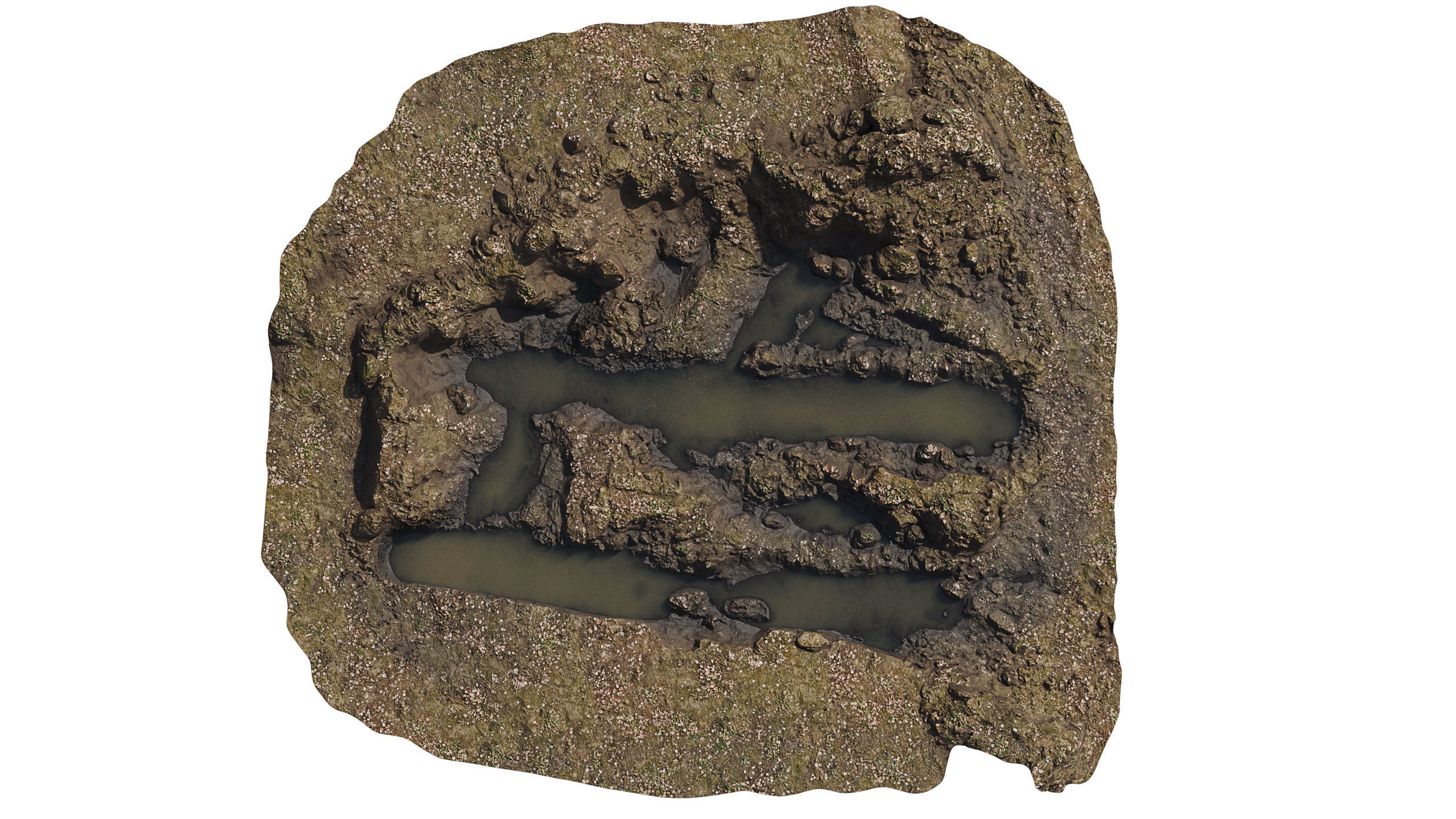 The Green mud pit 3D model_4