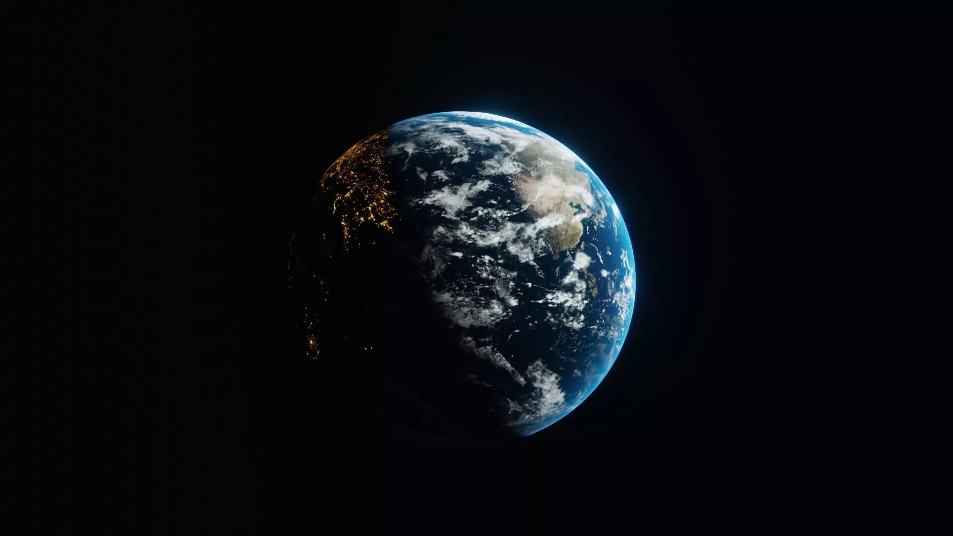 Earth from space Free low-poly 3D model