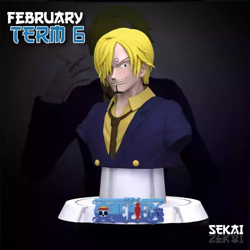 Sanji Bust - Sekai 3D Models - Tested and Ready for 3D printing 3D print model