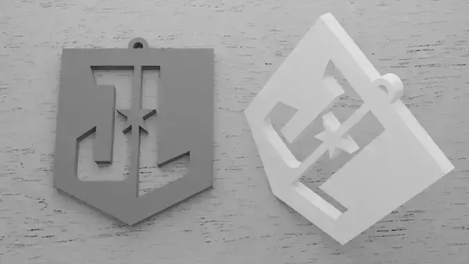 Chaveiro Liga da Justica 3D print model
