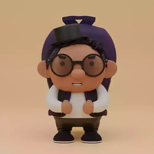 FOR nft Low-poly 3D model