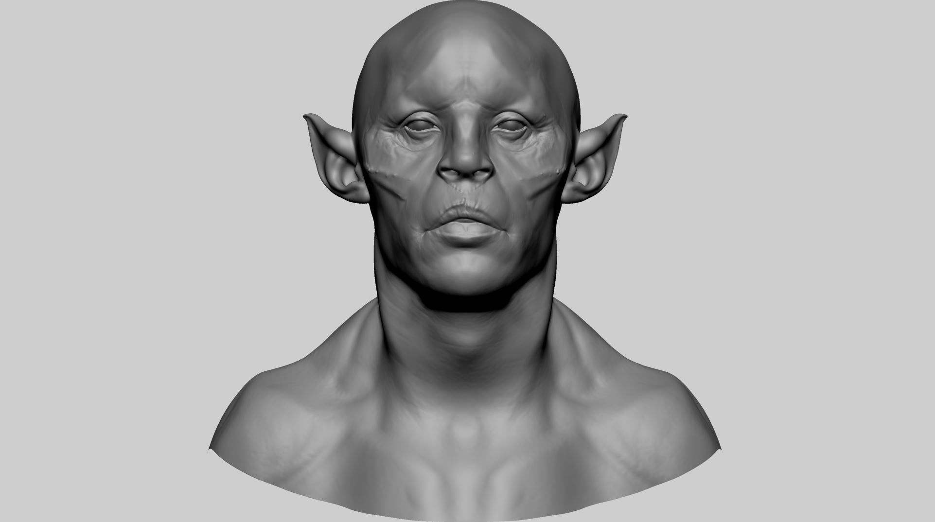 Creature Head C 3D model_1