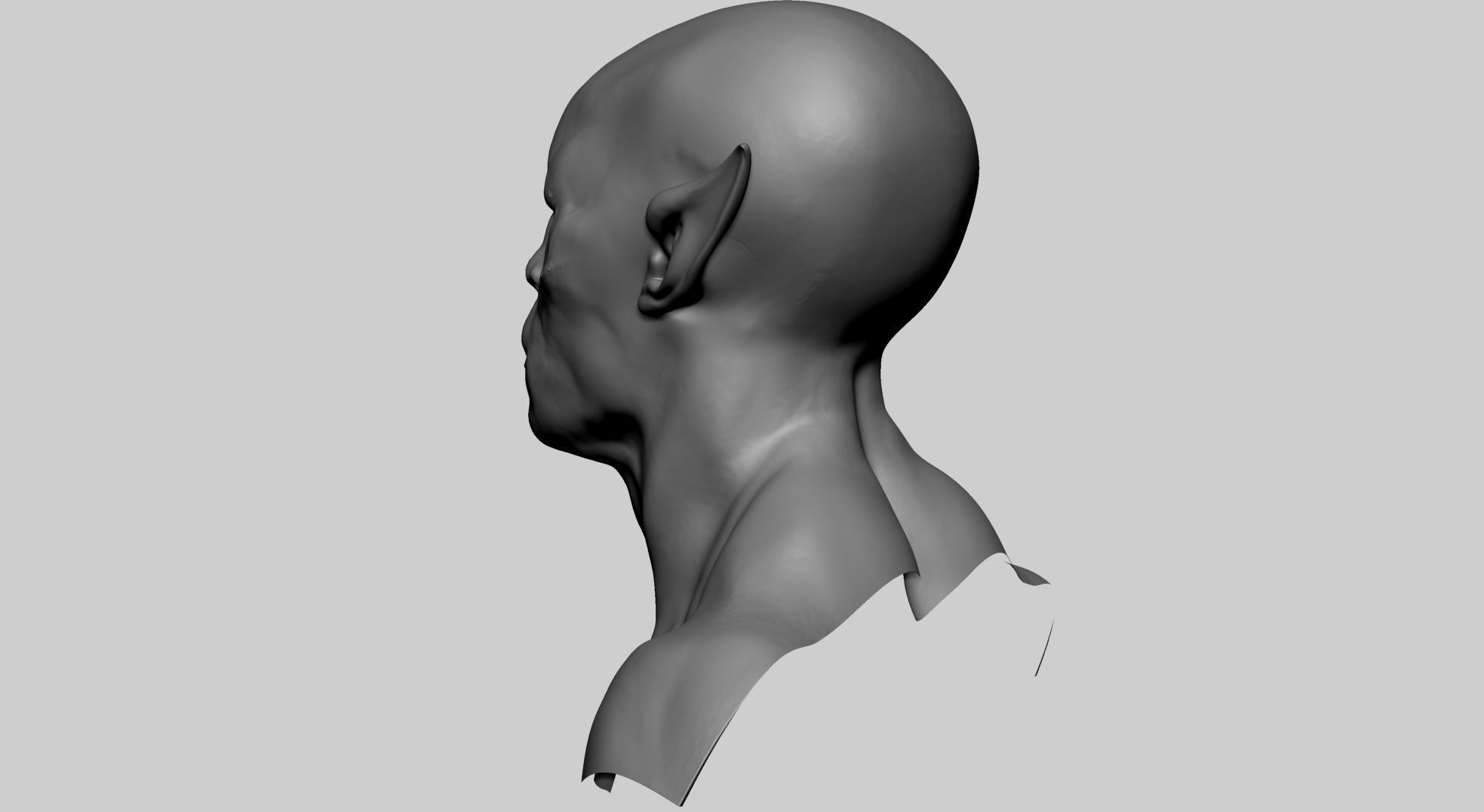 Creature Head C 3D model_5