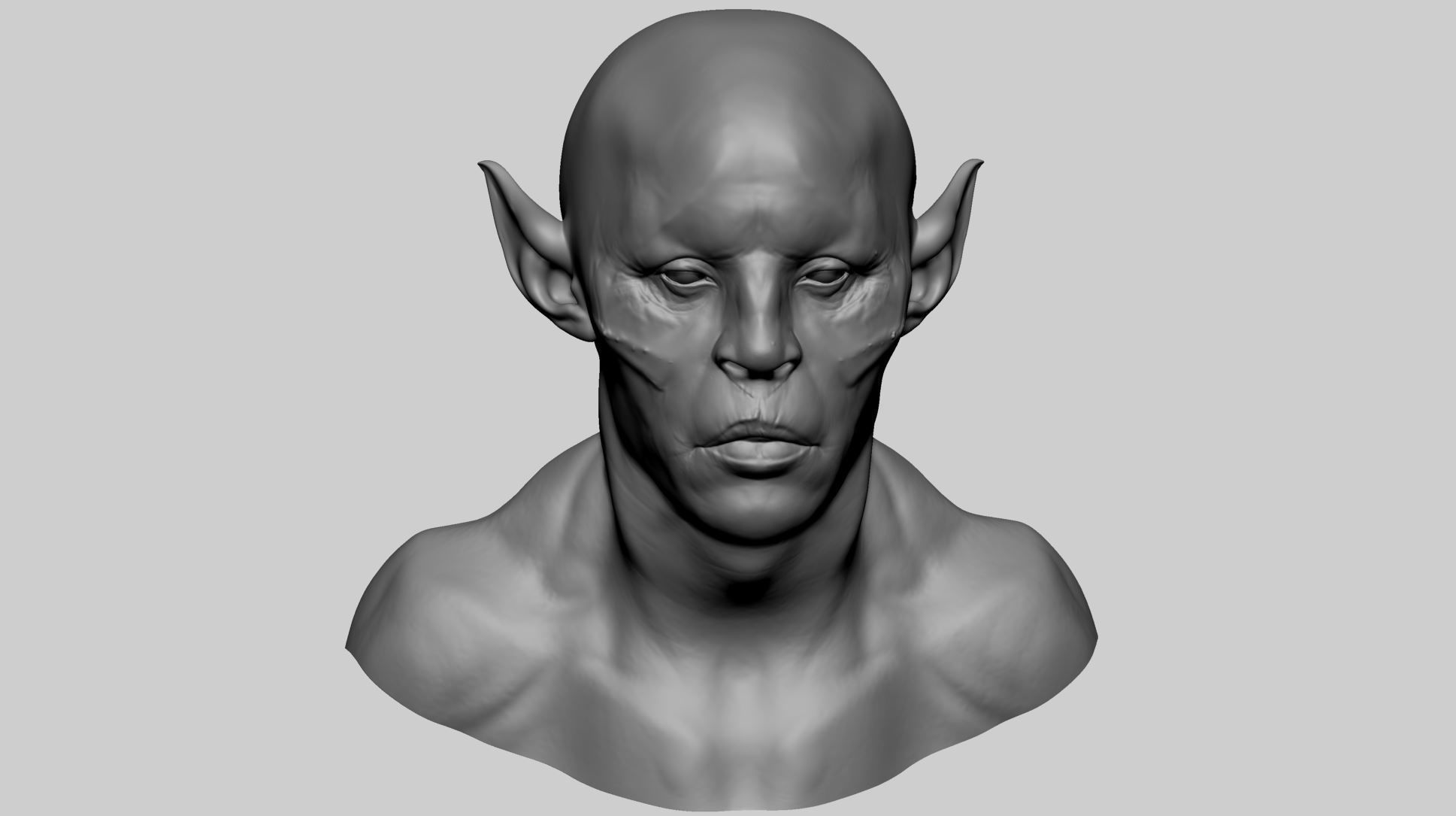 Creature Head C 3D model_8