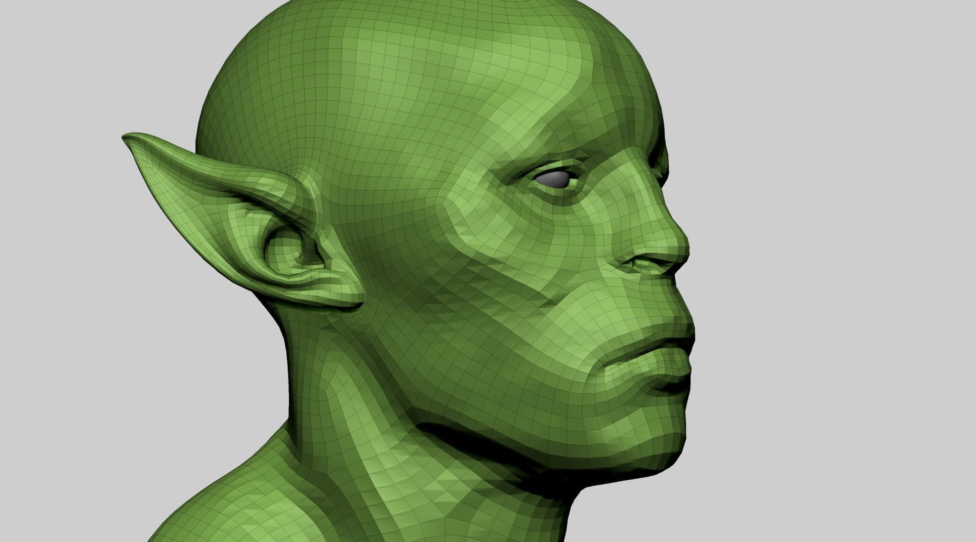 Creature Head C 3D model_10