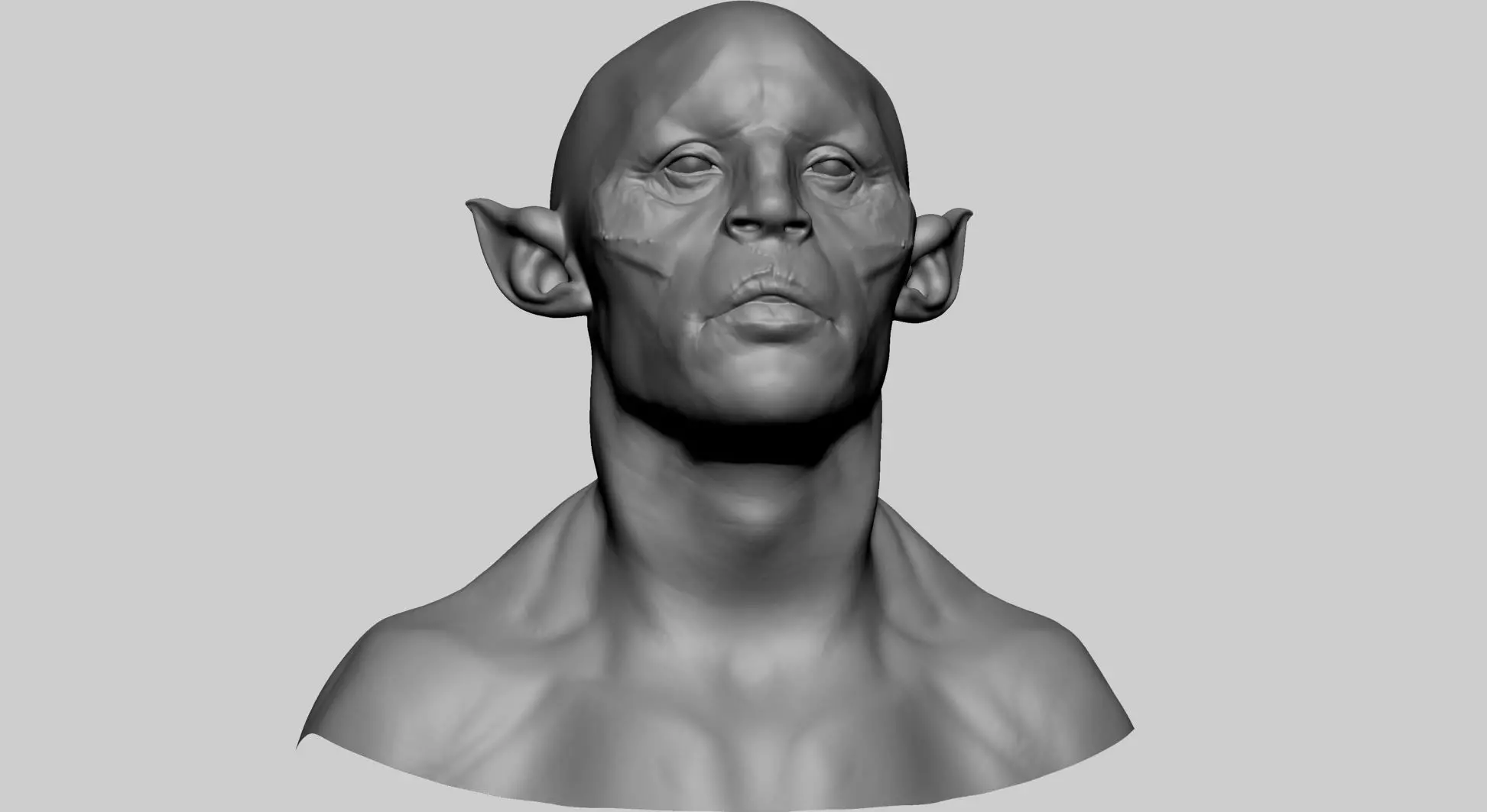 Creature Head C 3D model_0