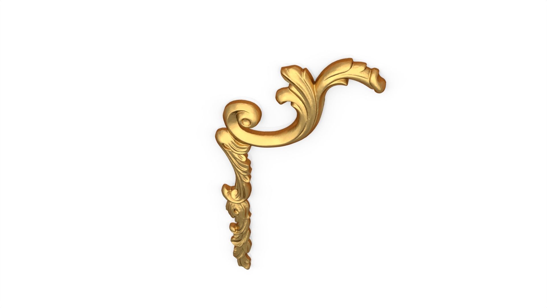 Classic decor ornament 142 3D model_4