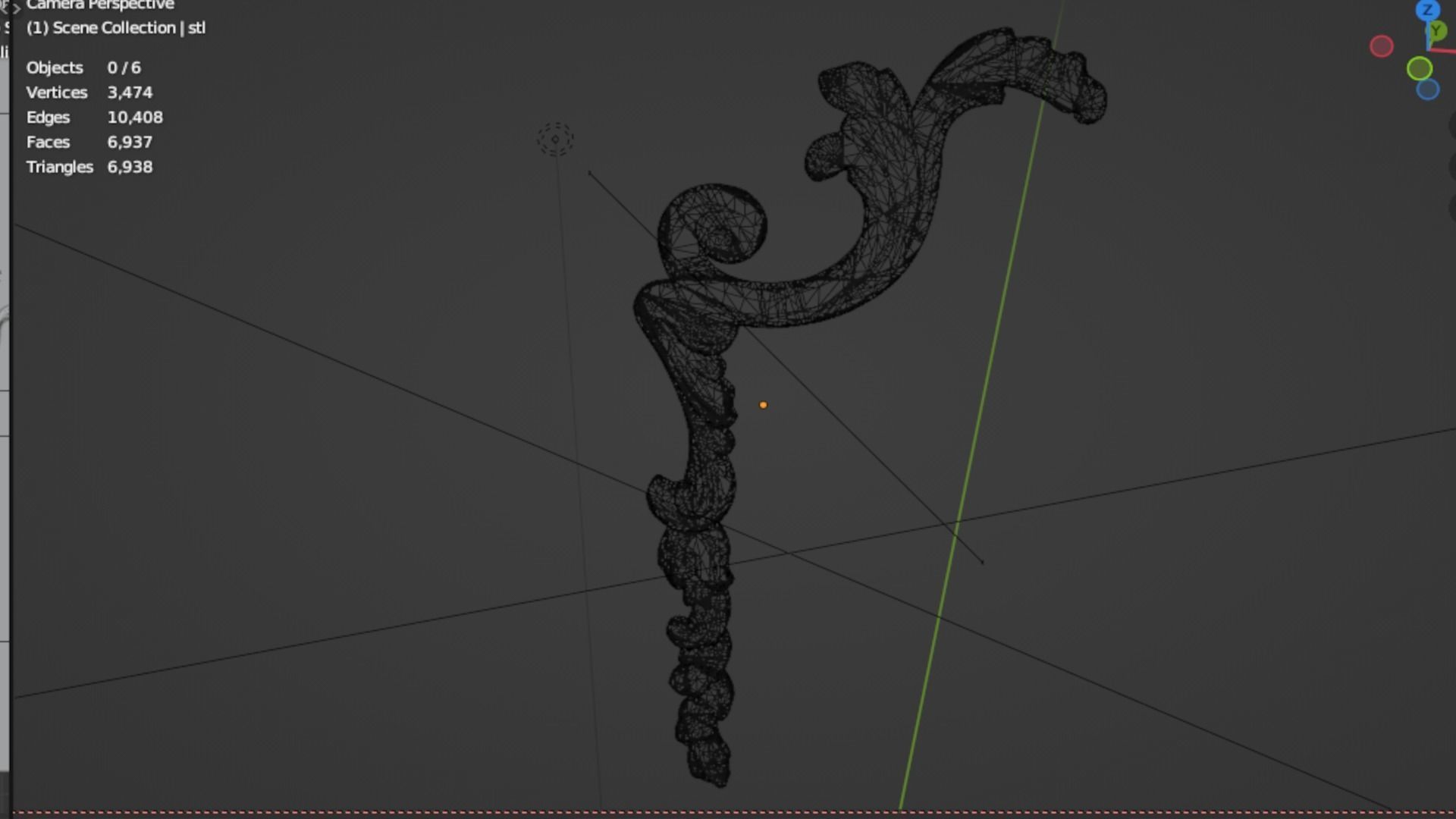 Classic decor ornament 142 3D model_5