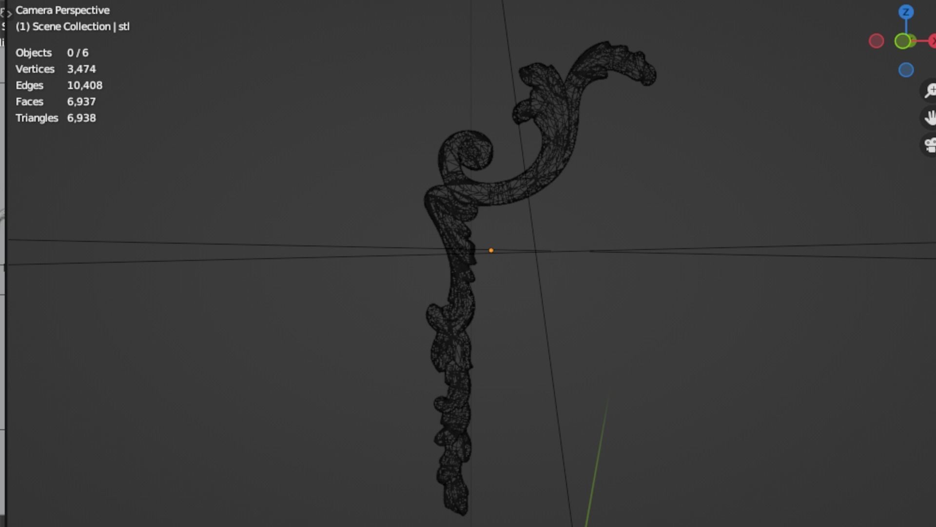 Classic decor ornament 142 3D model_6