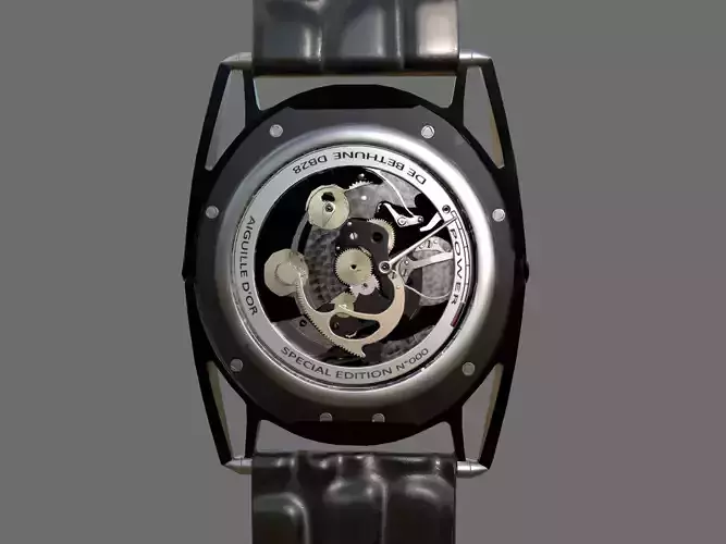 Watch mechanism 6 Low-poly 3D model