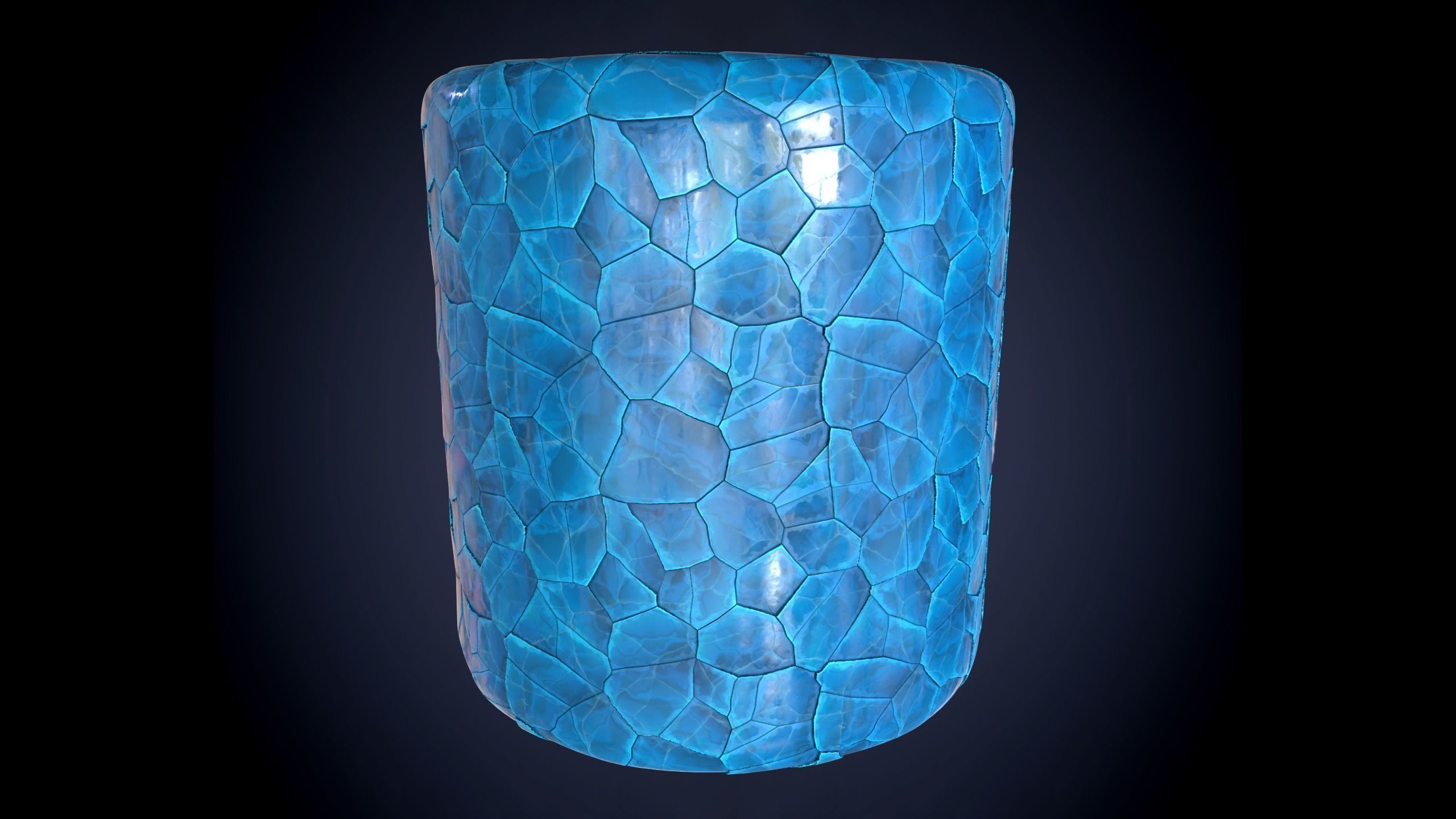 Snow Ice Stylized 4 Ground Seamless PBR Texture Texture_4