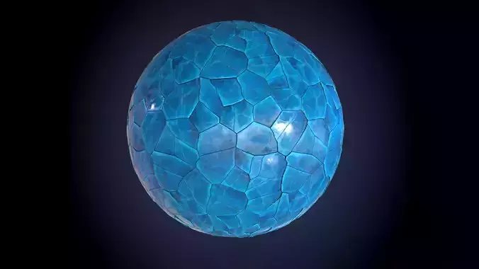 Snow Ice Stylized 4 Ground Seamless PBR Texture