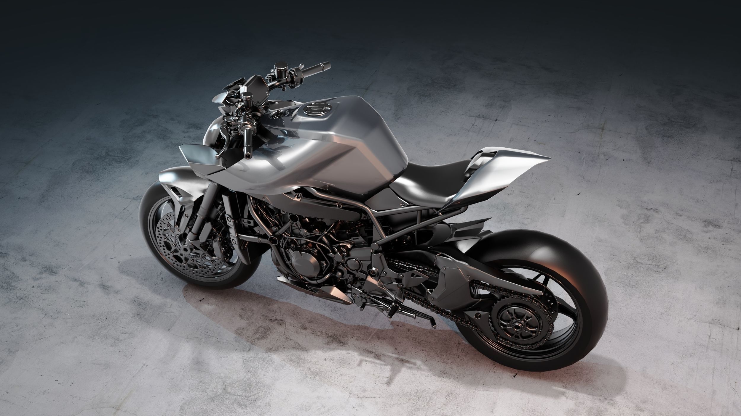  Kawasaki ZH2  3D model_9