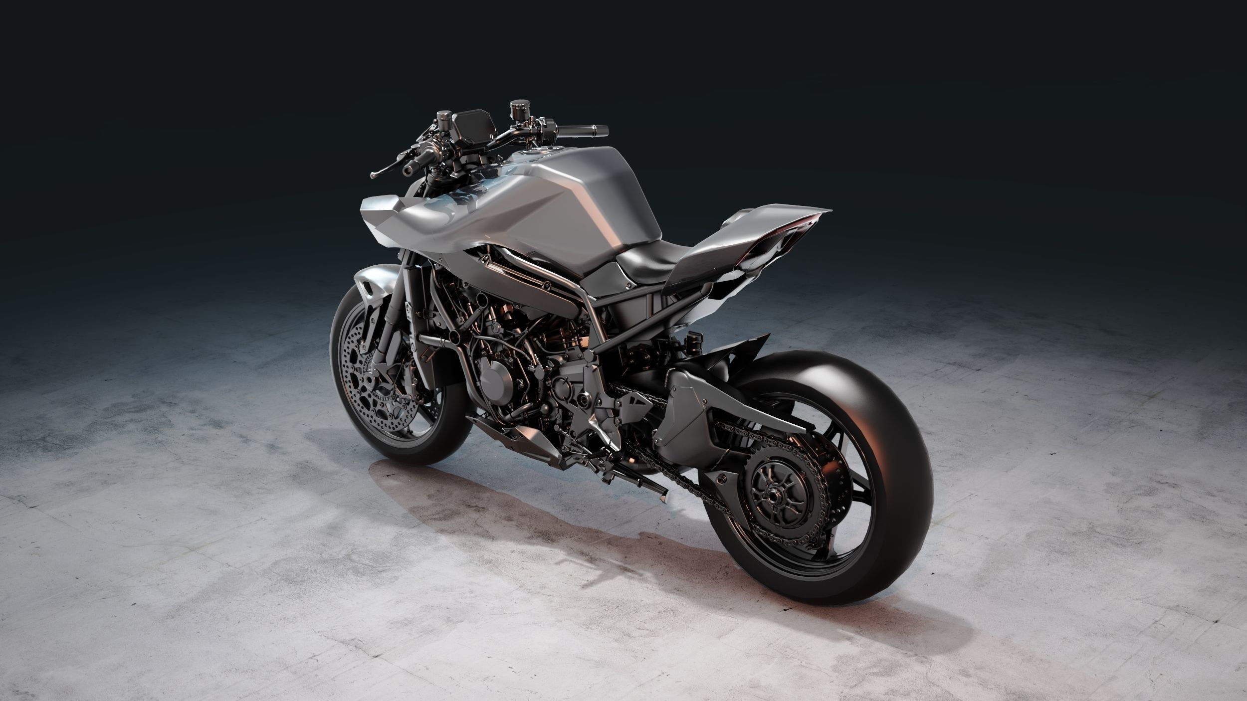  Kawasaki ZH2  3D model_2