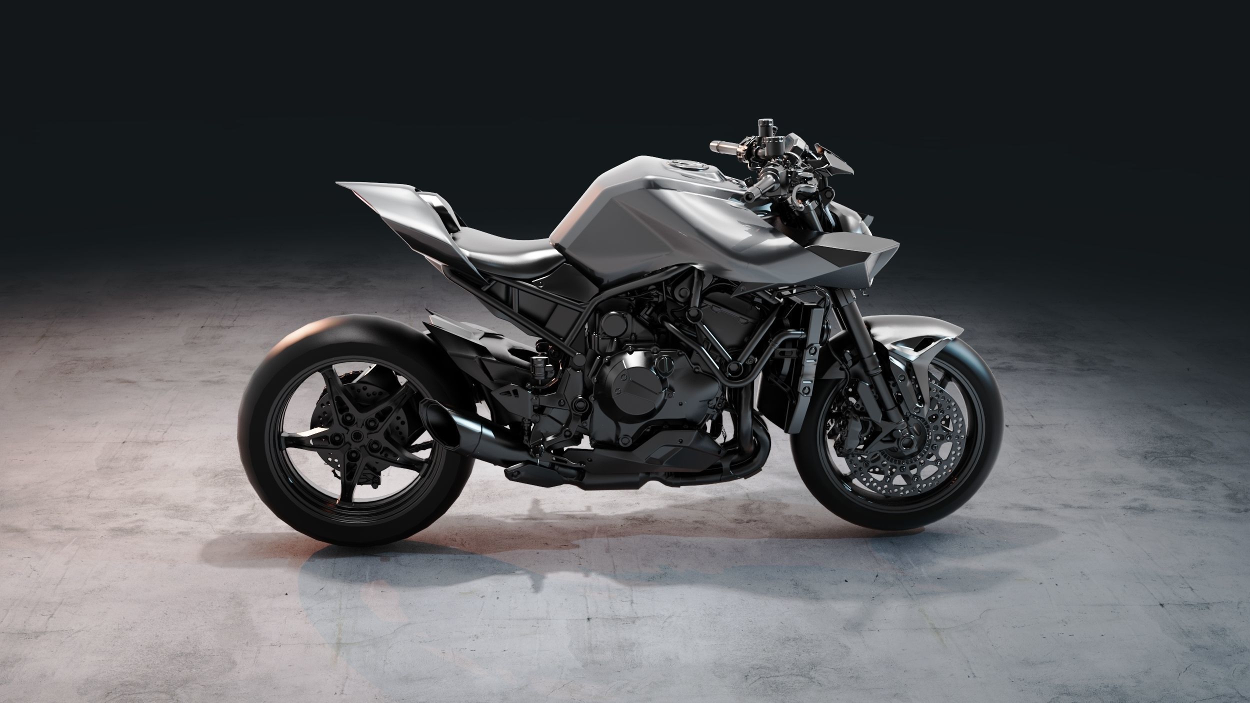  Kawasaki ZH2  3D model_5