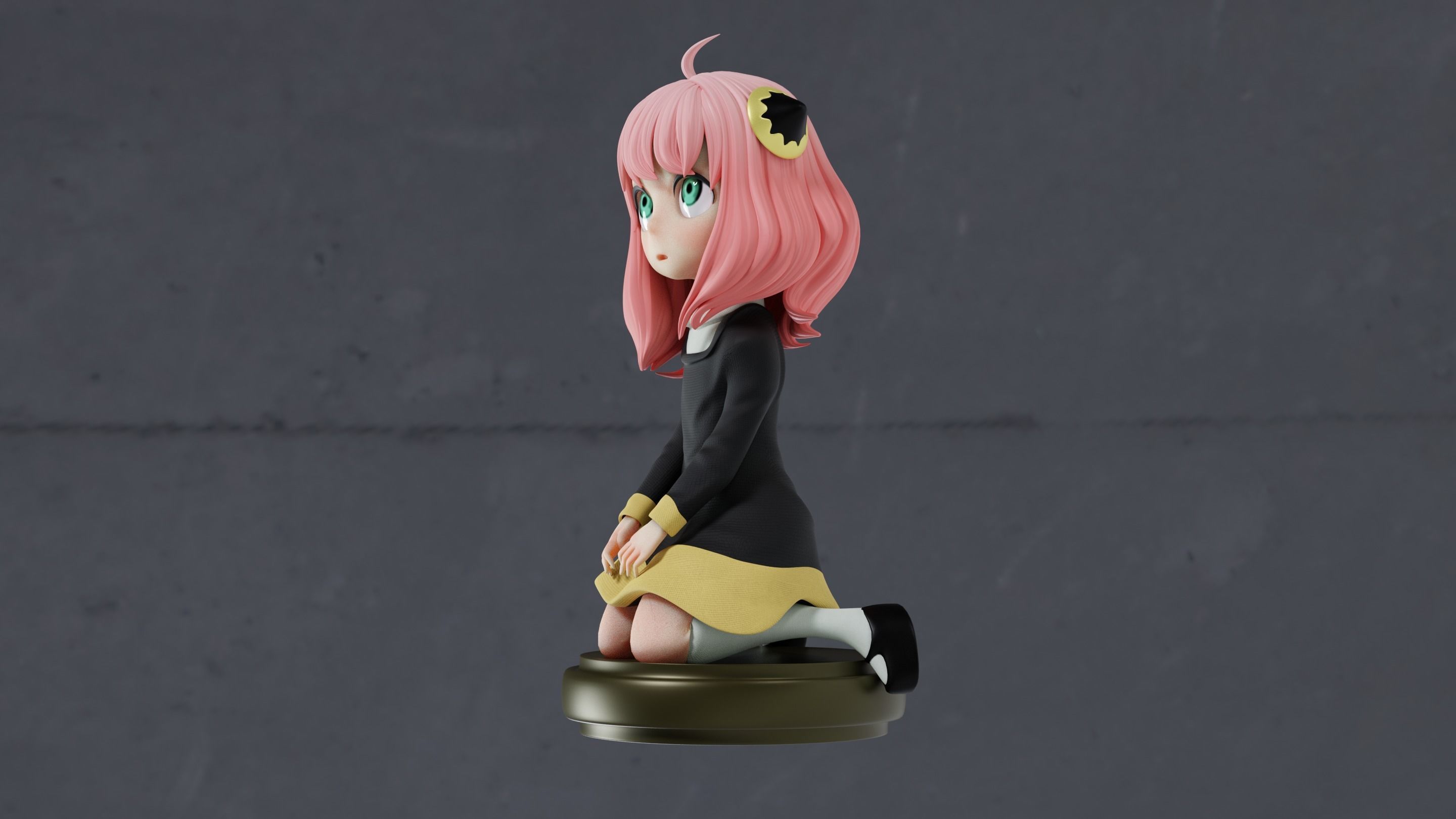 anya forger spy x family anime 3d figure 3D print model_1