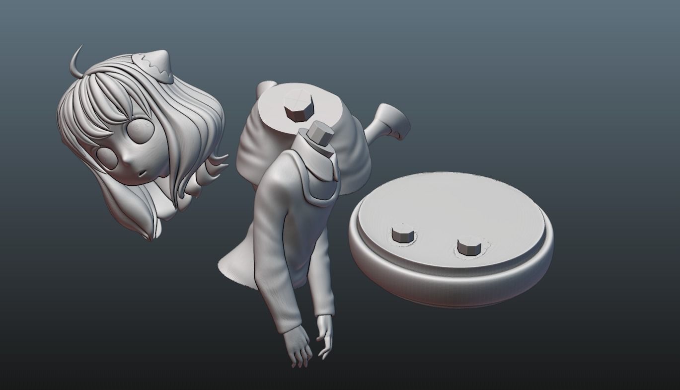 anya forger spy x family anime 3d figure 3D print model_2