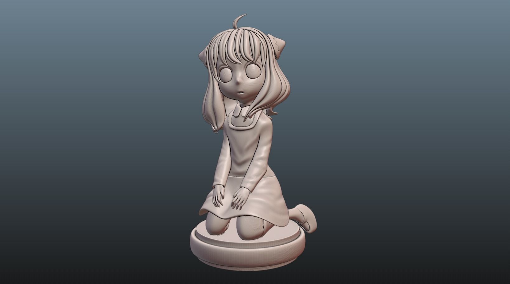 anya forger spy x family anime 3d figure 3D print model_3