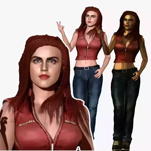 Alexandra Daddario Zbrush 3D  model 